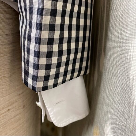 Ralph Lauren Spring Runway 2000 Black & White Gingham Silk Shantung Jacket - Picture 13 of 16